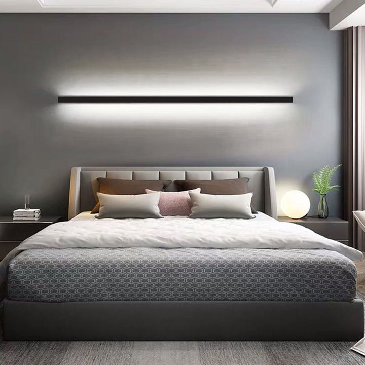 Dekoracyjna lampa ścienna LED, minimalistyczny design, nowoczesne oświetlenie do domu.