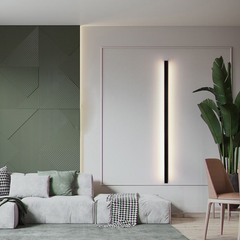 Lampa ścienna LED, nowoczesne oświetlenie, minimalistyczna dekoracja do salonu.