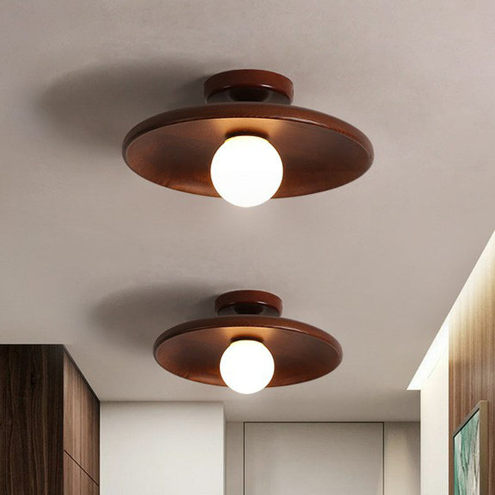 Nowoczesna drewniana lampa sufitowa, minimalistyczne oświetlenie sufitowe, idealne do przytulnego domu.