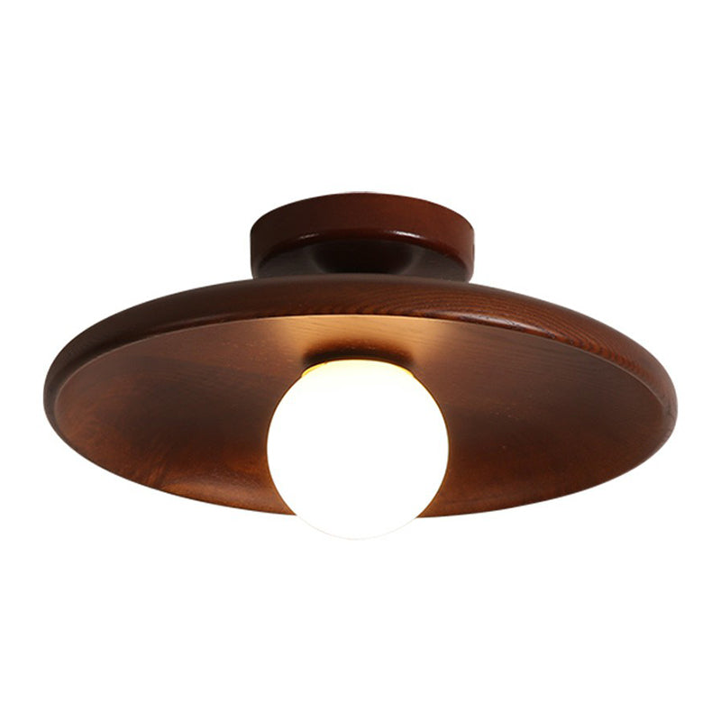 Drewniana lampa sufitowa, nowoczesny design, przytulne oświetlenie, świetna do każdego pomieszczenia w domu.