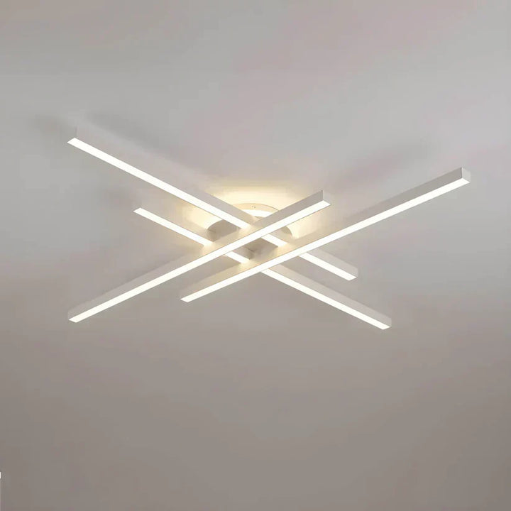 Nowoczesna lampa sufitowa LED, ściemnialna. Idealna do sypialni.