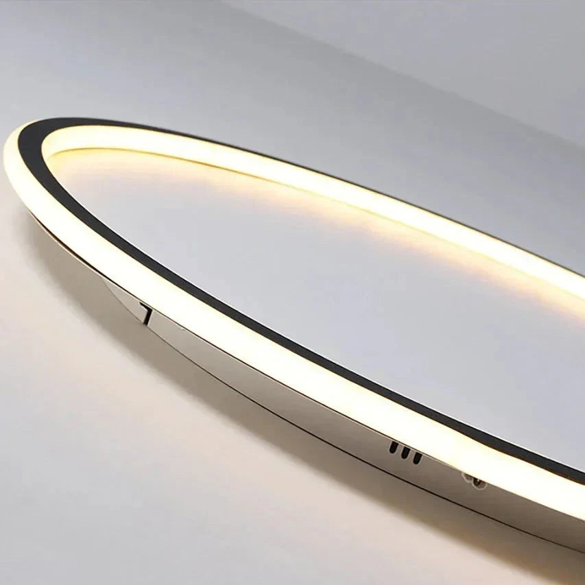 Wysokiej jakości okrągła lampa sufitowa LED. Minimalistyczny design, skandynawska dekoracja i nowoczesne oświetlenie.