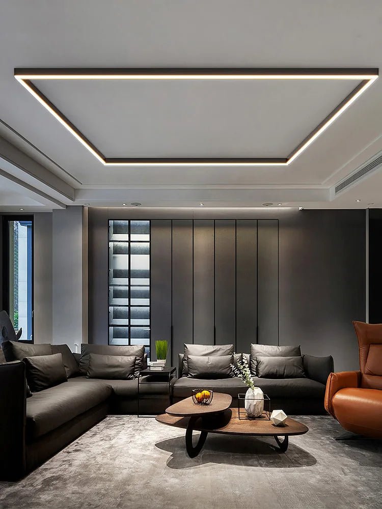 Lampa LED sufitowa minimalistyczna, okrągła. Nowoczesne oświetlenie w stylu skandynawskim.