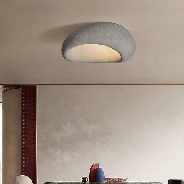 Designerska lampa sufitowa w stylu Wabi-Sabi. Nowoczesne, harmonijne oświetlenie do domu.
