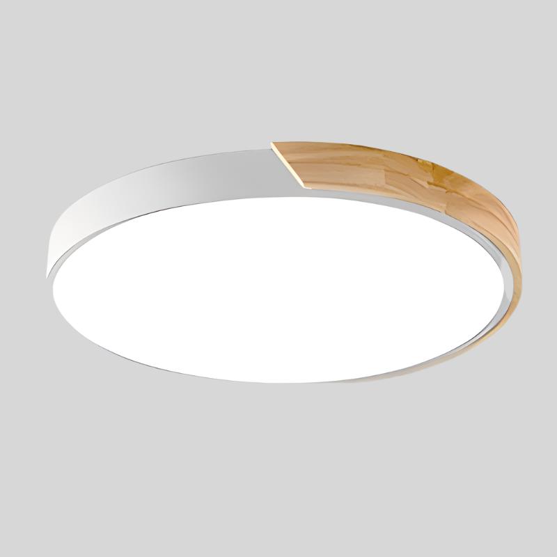 Designerska lampa sufitowa LED, okrągła. Minimalistyczny, skandynawski styl, idealna do współczesnych wnętrz.