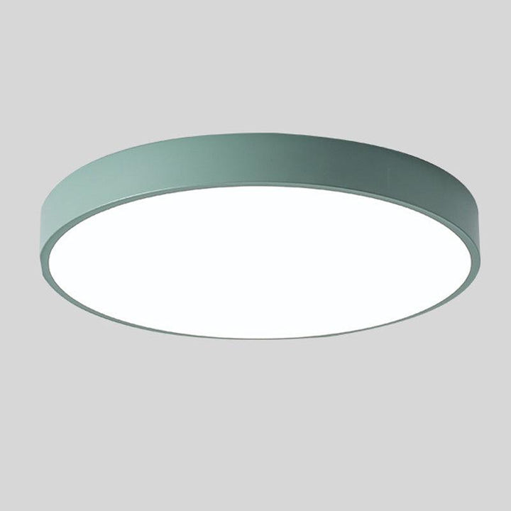 Energooszczędna lampa sufitowa LED, okrągła, skandynawski styl, do nowoczesnych domów.