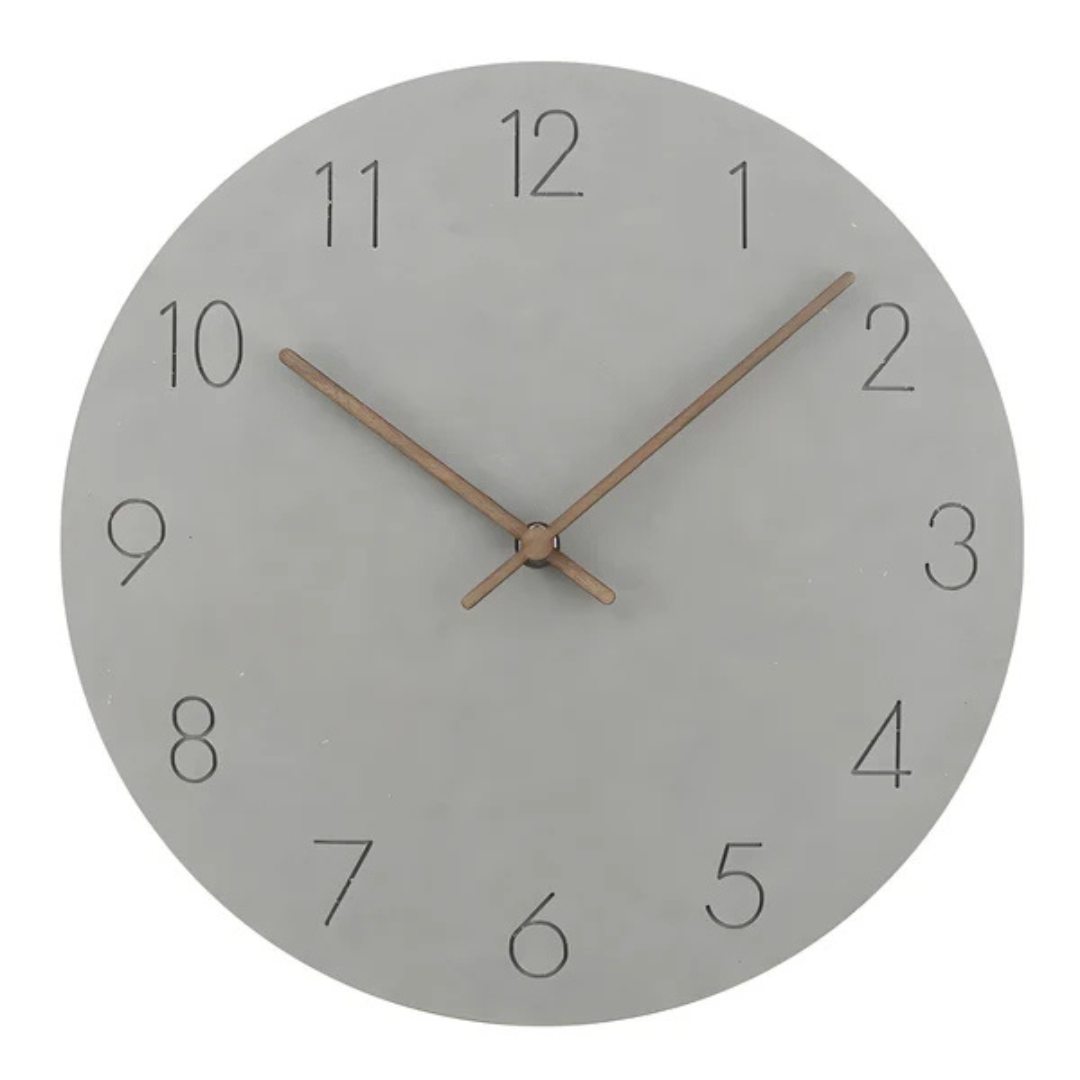 Zegar ścienny drewniany. Minimalistyczny design, cichy i stylowy. Idealny do nowoczesnego salonu lub biura.