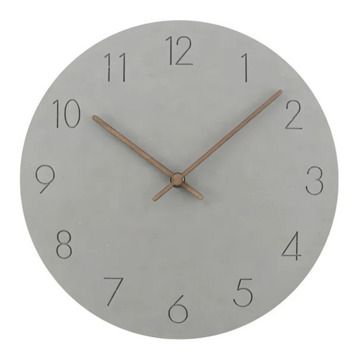 Zegar ścienny drewniany. Minimalistyczny design, cichy i stylowy. Idealny do nowoczesnego salonu lub biura.