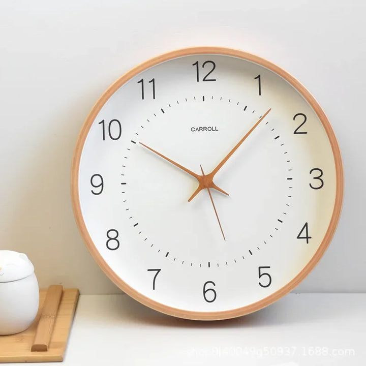 Elegancki, minimalistyczny zegar ścienny z papieru. Designerska dekoracja do domu, biura, nowoczesnych wnętrz.