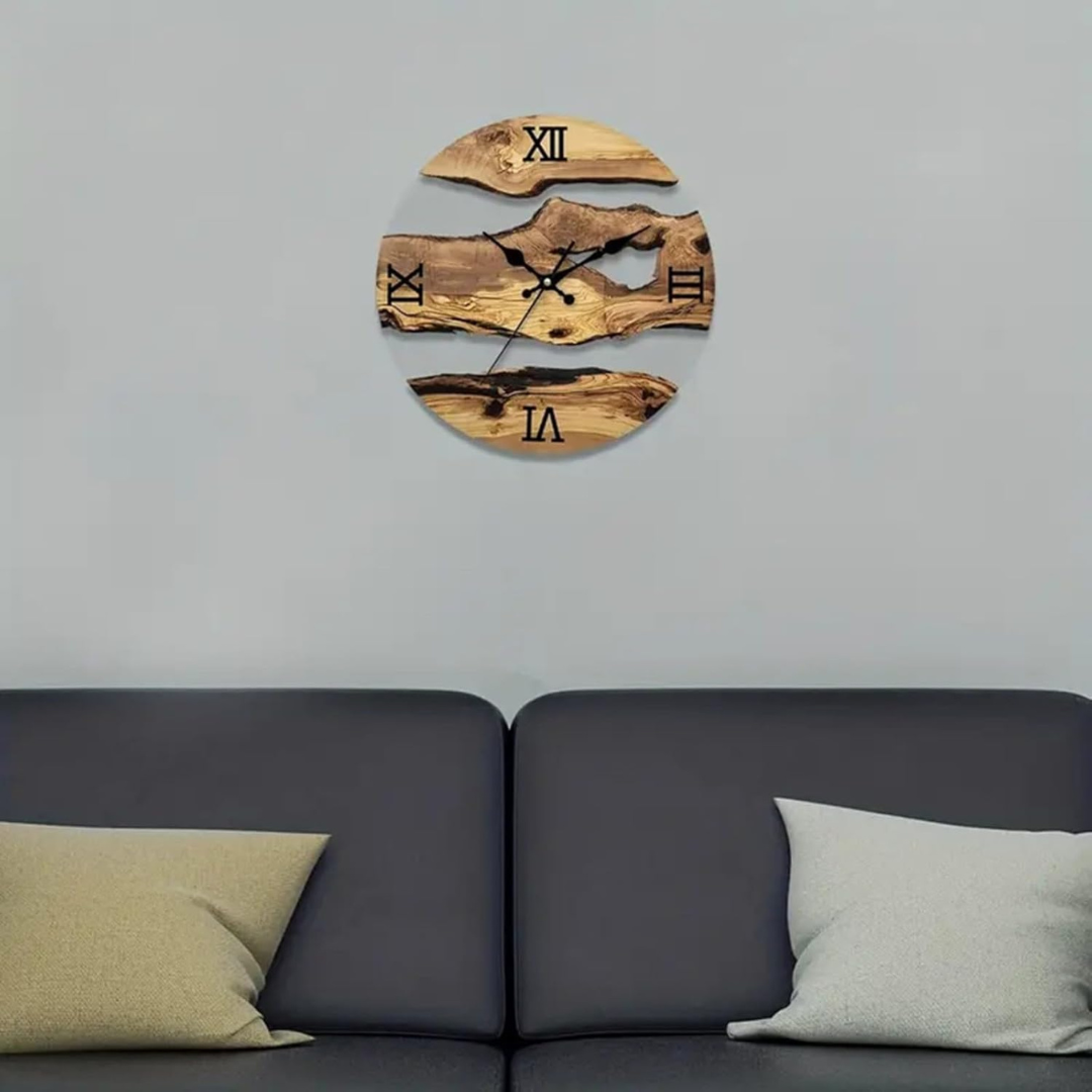 Stylowy zegar ścienny do salonu lub sypialni, minimalistyczny design, akrylowy, nowoczesna dekoracja domu.