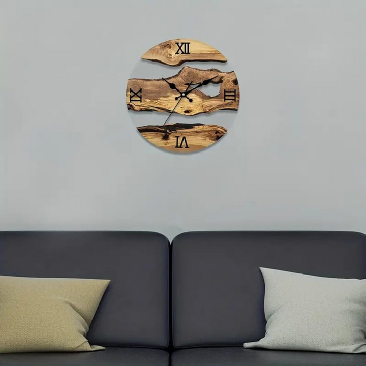 Stylowy zegar ścienny do salonu lub sypialni, minimalistyczny design, akrylowy, nowoczesna dekoracja domu.