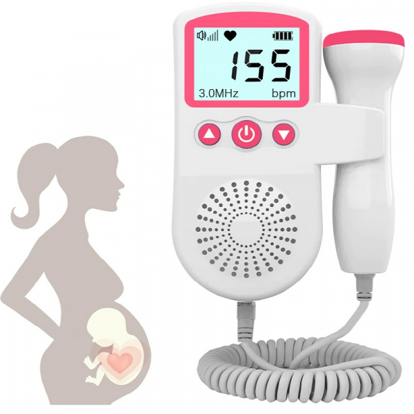 Monitor tętna płodu Doppler – domowe urządzenie do bezpiecznej opieki prenatalnej w ciąży.