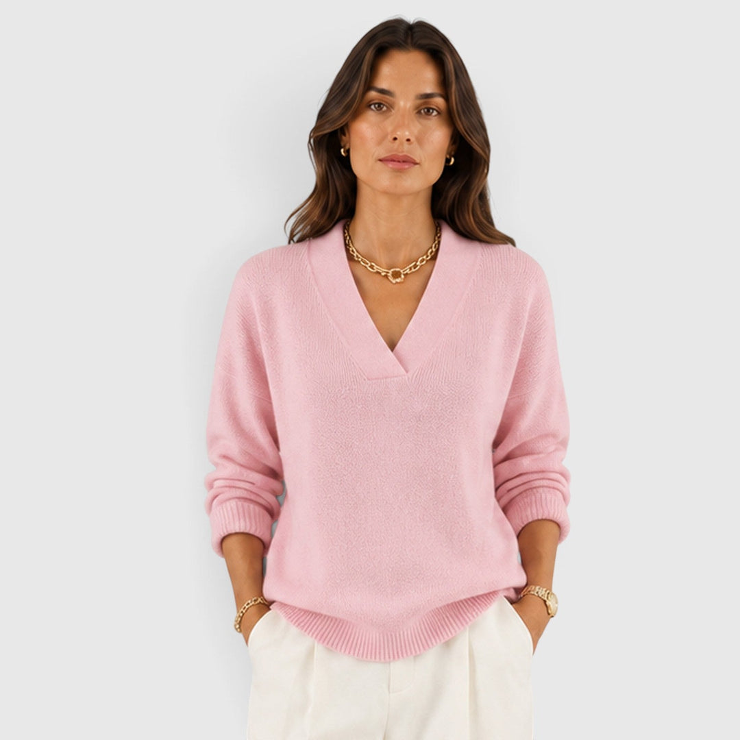 Casualowy sweter dzianinowy damski, uniwersalny dodatek do wielu stylizacji