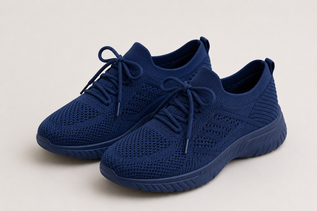 Lekkie damskie sneakersy ortopedyczne na spacer, prezentacja podeszwy