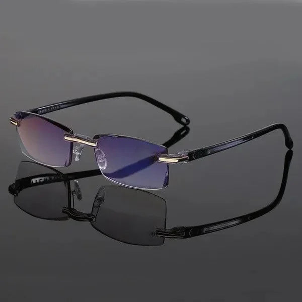 Niezniszczalne okulary do czytania unisex z wielopoziomową ostrością dla wyraźnego wzroku. Trwałe i lekkie.