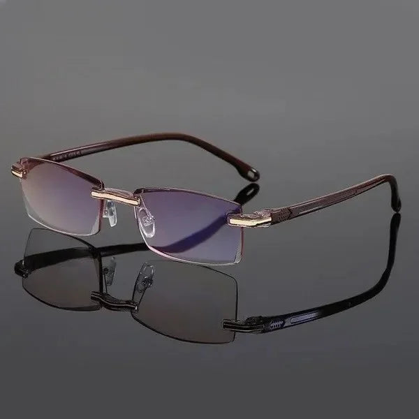 Odporne okulary do czytania unisex, lekkie i elastyczne, z wielopoziomową ostrością, dla komfortu optyki.