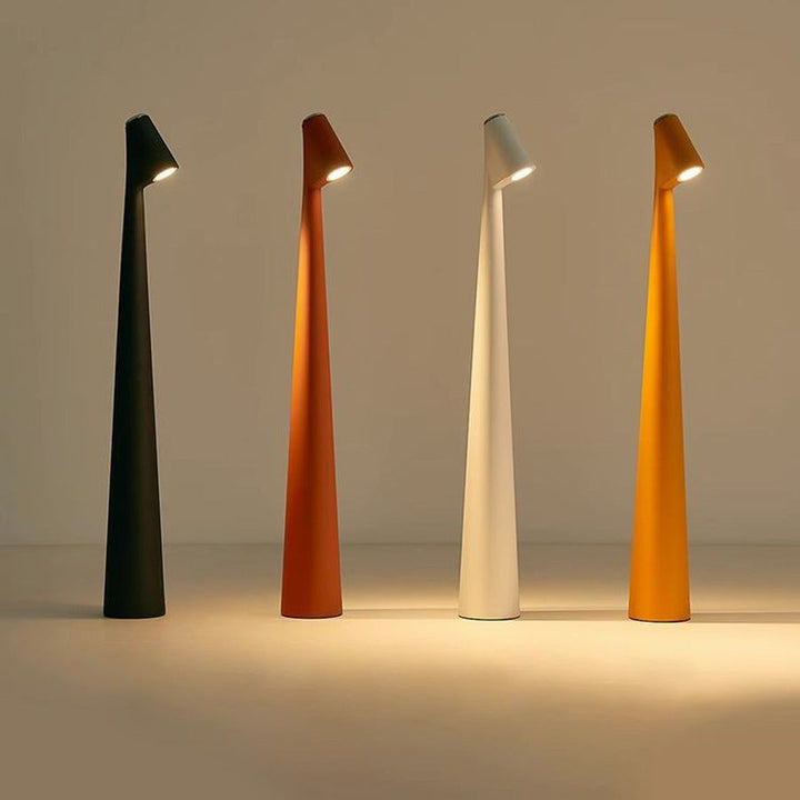 Bezprzewodowa lampa stołowa LED. Nowoczesny design, aluminiowa konstrukcja, idealna do sypialni i salonu.