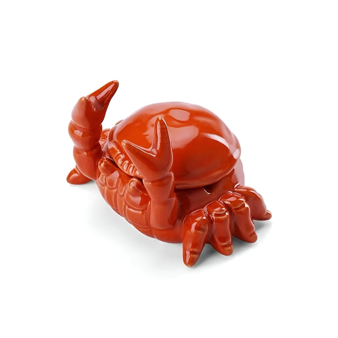Designerska ceramiczna popielniczka ogrodowa z pokrywką. Trwała, nowoczesna. Świetny prezent, rękodzieło.
