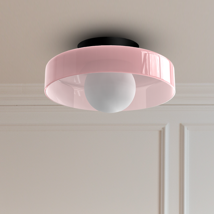 Nowoczesna ściemniana lampa sufitowa LED. Idealna do salonu lub sypialni, stylowe oświetlenie wnętrz.