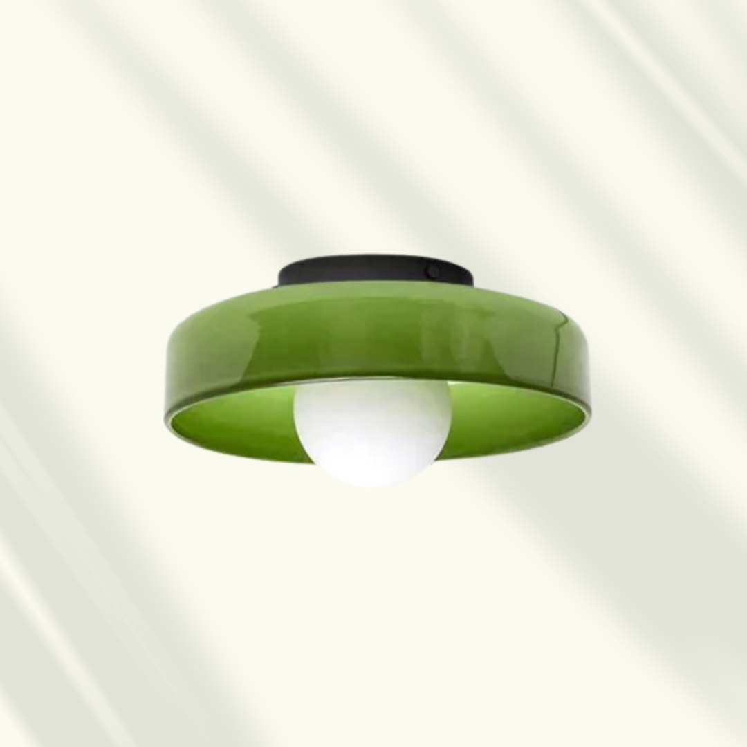 Lampa sufitowa LED z regulacją jasności. Nowoczesne, szklane oświetlenie do domu, salonu, biura.