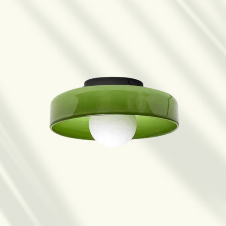 Lampa sufitowa LED z regulacją jasności. Nowoczesne, szklane oświetlenie do domu, salonu, biura.