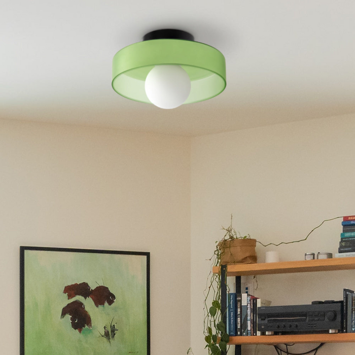 Stylowa lampa sufitowa LED z funkcją ściemniania. Oświetlenie do biura, salonu, energooszczędna i nowoczesna.