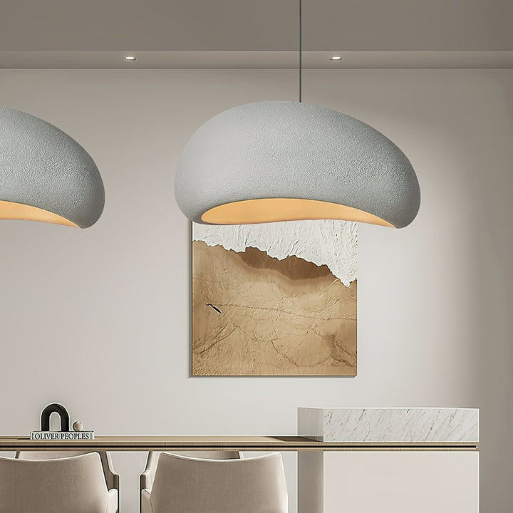 Nowoczesna lampa sufitowa, zbliżenie. Detale designu, idealne oświetlenie premium.