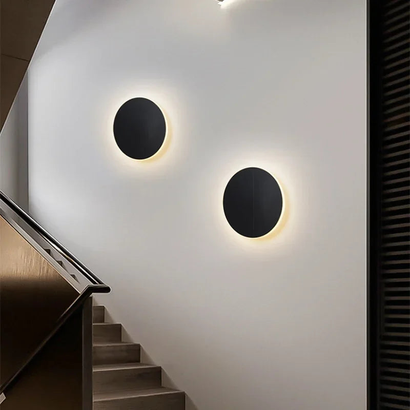 Designerska lampa ścienna LED, kulista, z efektem połysku, nowoczesne oświetlenie wnętrz do sypialni.