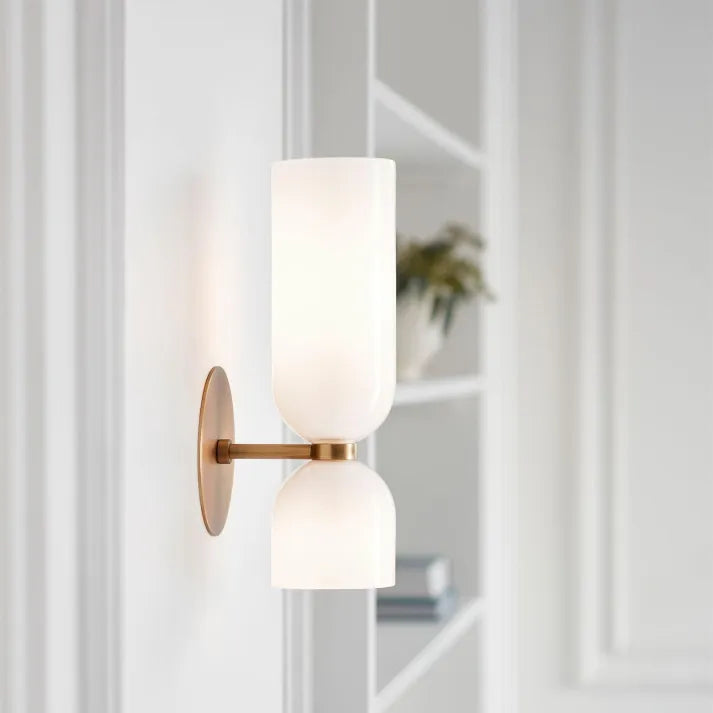 Minimalistyczna lampa ścienna LED. Nowoczesne oświetlenie dekoracyjne do salonu, sypialni, przedpokoju.