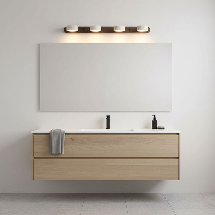 Elegancka lampa ścienna LED, do nowoczesnego wnętrza salonu.