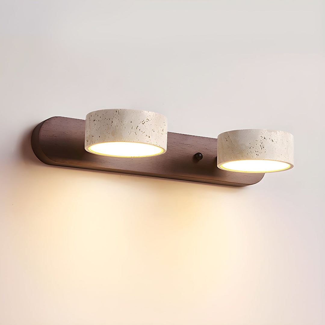 Dekoracyjna lampa LED ścienna, oświetlenie akcentujące.