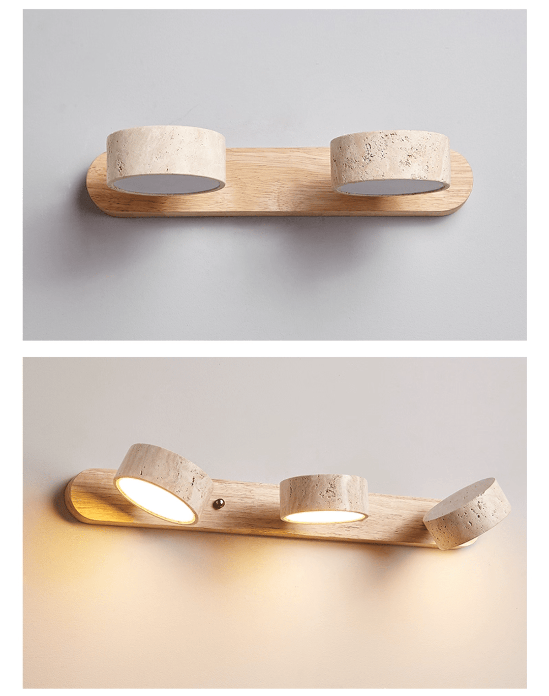 Lampa ścienna LED ambientowa, relaksujące światło dla domu.