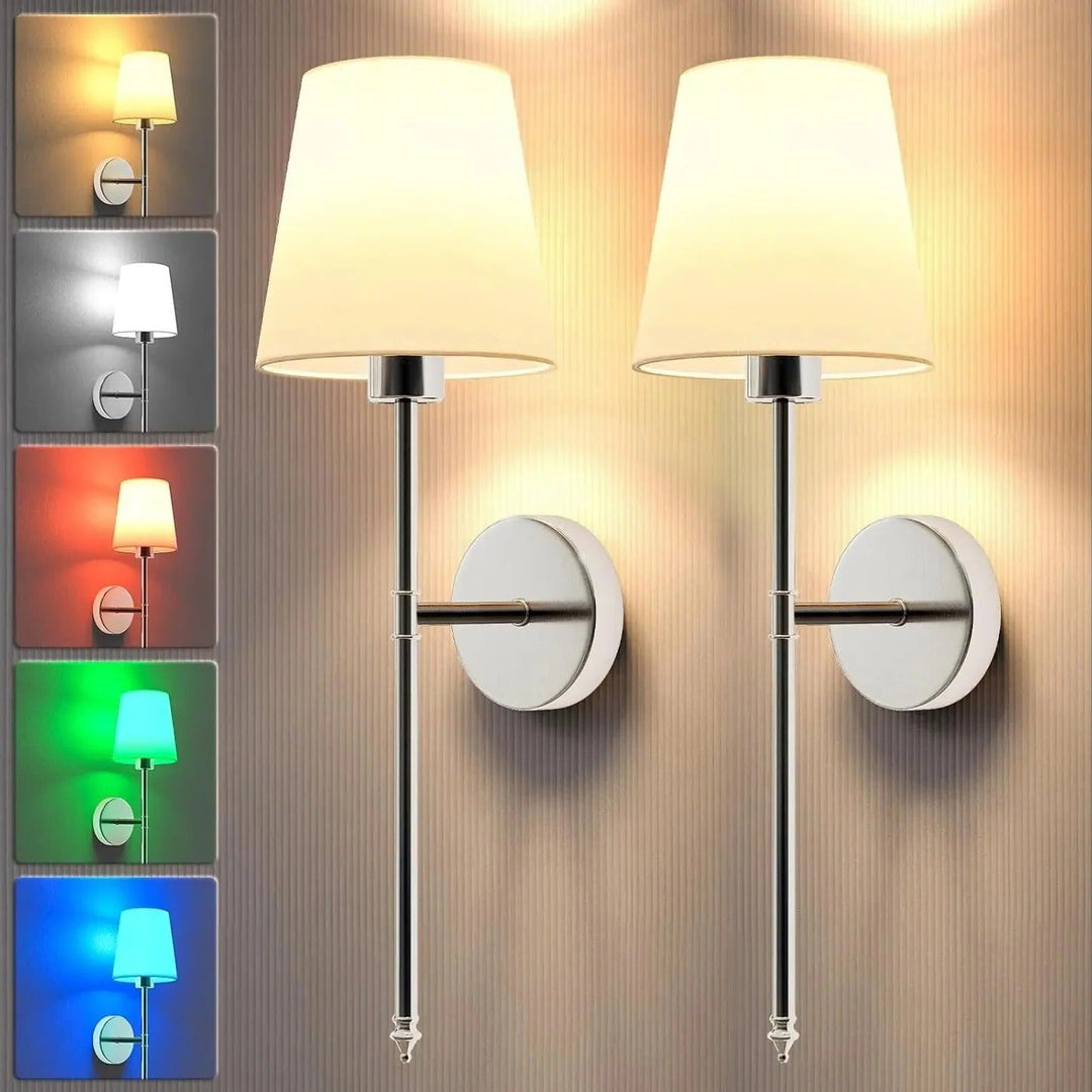Energooszczędna lampa ścienna LED z regulacją jasności. Idealna do sypialni i przedpokoju.