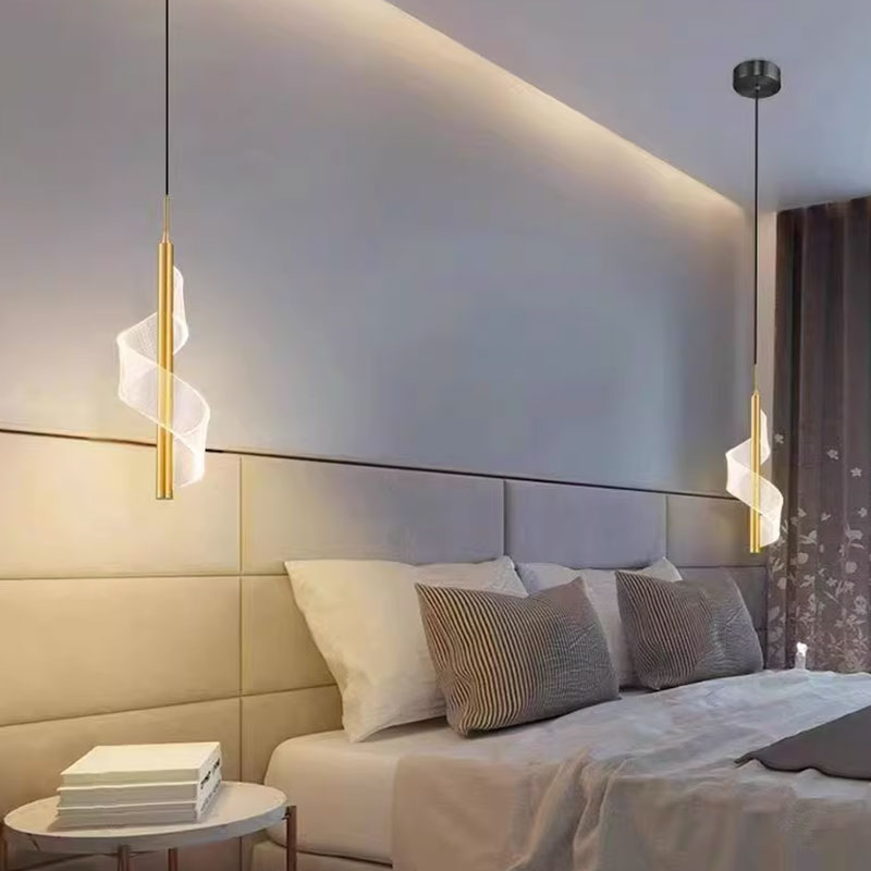 Stylowa lampa LED, połączenie technologii i designu. Nowoczesne oświetlenie sufitowe wnętrz.