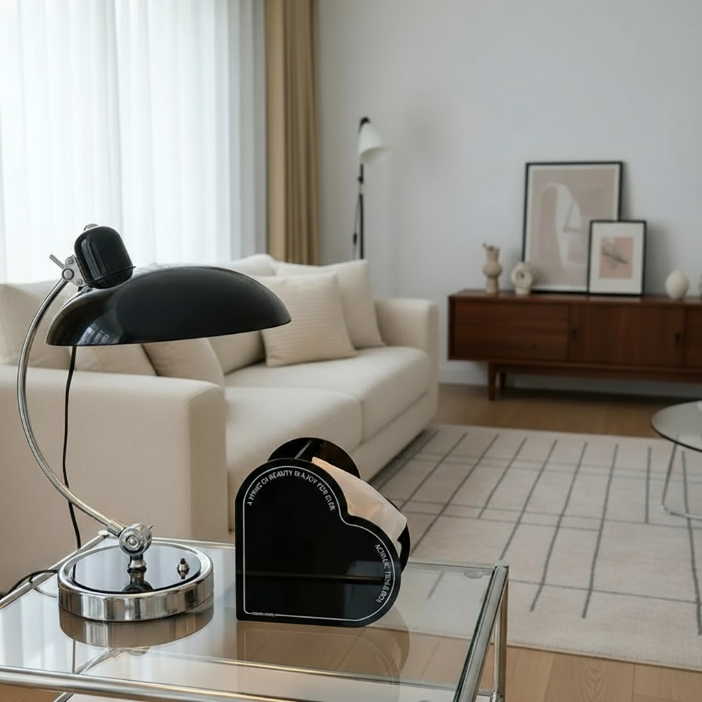 Nowoczesna lampa stołowa Bauhaus do salonu, sypialni, 3-kolorowe światło.