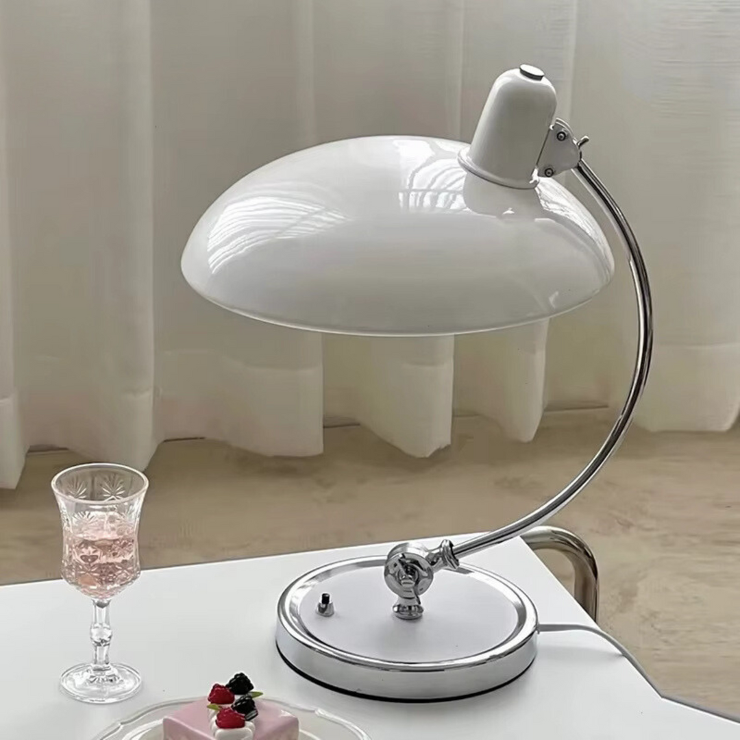 Stylowa lampa stołowa Bauhaus z funkcją 3-kolorowego światła, do nowoczesnych wnętrz.