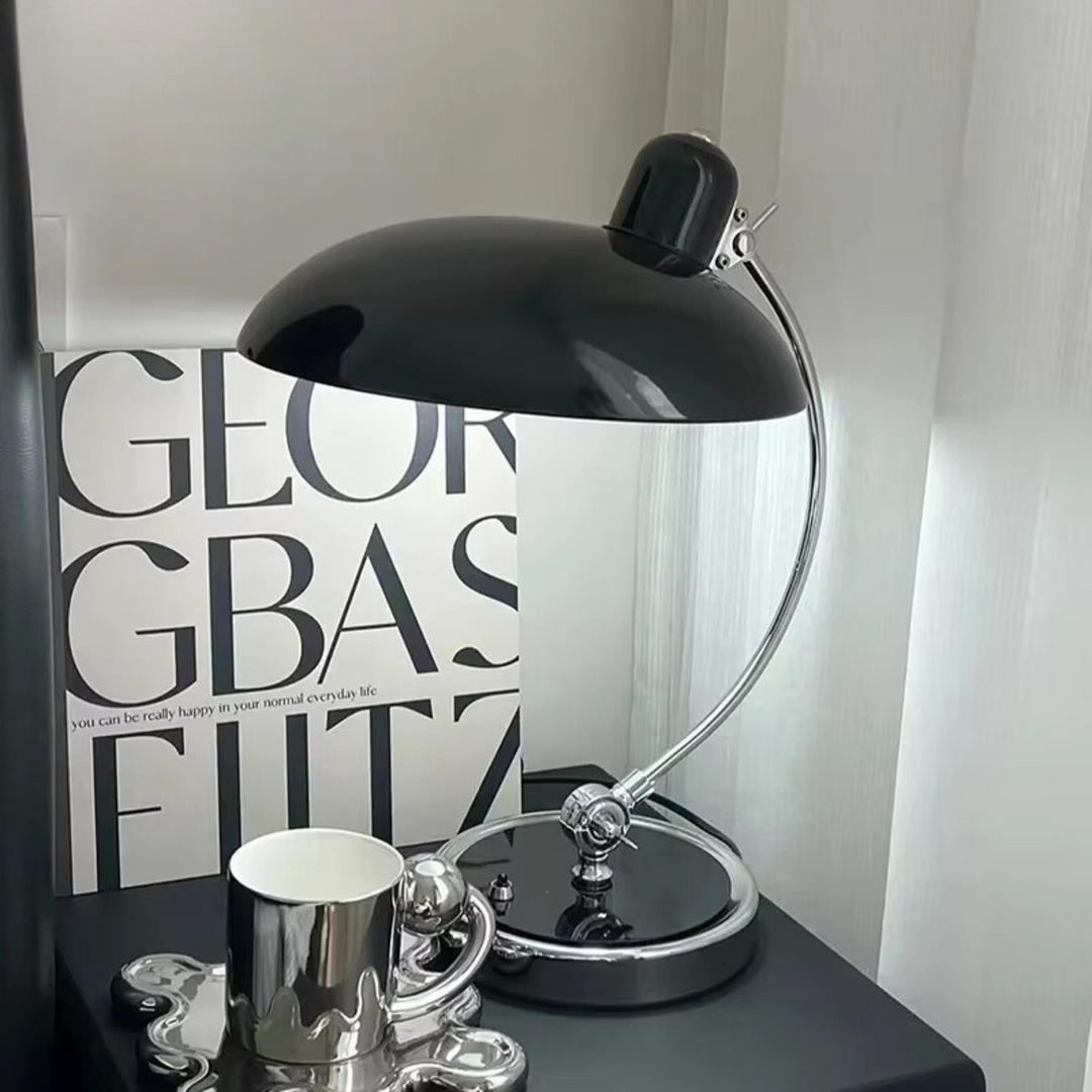 Lampka nocna minimalistyczna Bauhaus, 3-kolorowe światło, idealna do czytania.