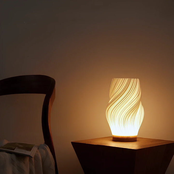Elegancka lampa stołowa LED, nowoczesne oświetlenie dekoracyjne, doskonała do sypialni i salonu.