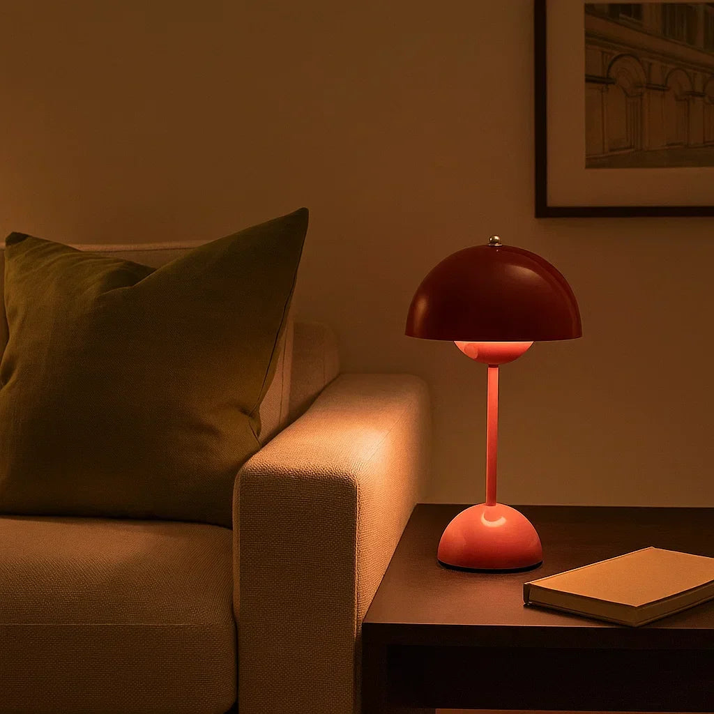 Lampa stołowa LED z dotykową regulacją jasności (3 poziomy), energooszczędna, do sypialni i czytania.