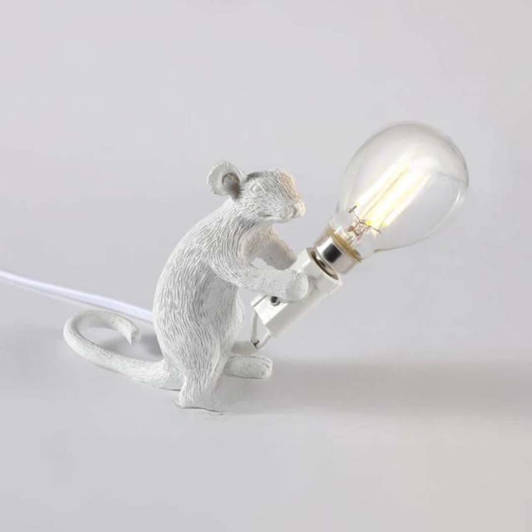 Uniwersalna lampa stołowa w stylu nowoczesnym. Szklana z detalami złota. Oświetlenie do biura, salonu, sypialni.