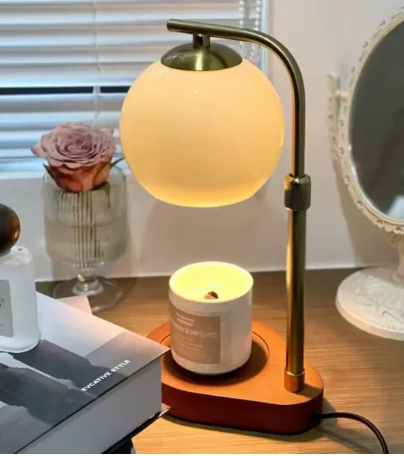Lampa stołowa z podgrzewaczem świec, design. Stwórz przytulny nastrój i oświetlenie w swoim domu.