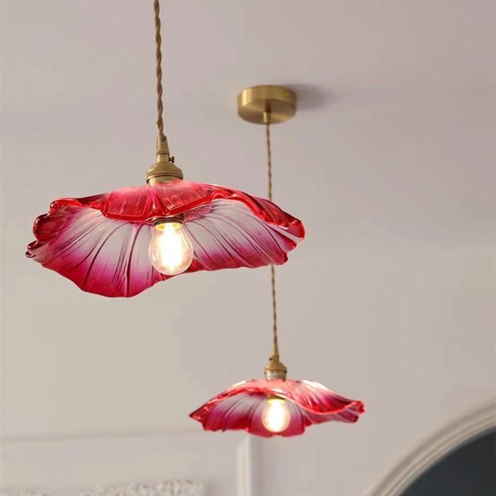 Regulowana lampa sufitowa kwiatowa E27, nowoczesne oświetlenie do salonu.