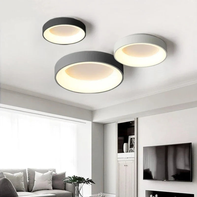 Nowoczesna lampa sufitowa LED do salonu/sypialni. Elegancki design, idealne oświetlenie wnętrz.