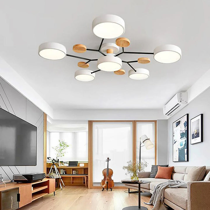 Lampa sufitowa LED nowoczesna, idealna do biura, energooszczędne oświetlenie.