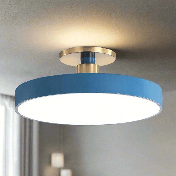 Nowoczesna lampa sufitowa LED Harmonia Światła, idealna do salonu. Elegancki, minimalistyczny design.