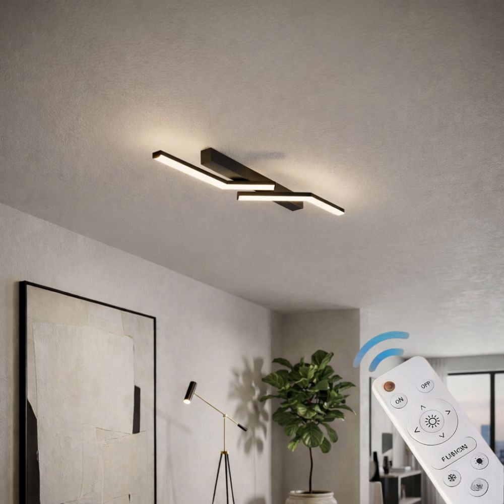 Lampa LED liniowa sufitowa, smukła, do holu, eleganckie oświetlenie korytarza.