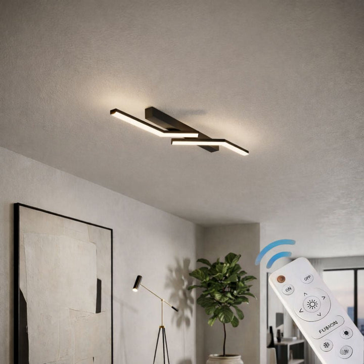 Lampa LED liniowa sufitowa, smukła, do holu, eleganckie oświetlenie korytarza.