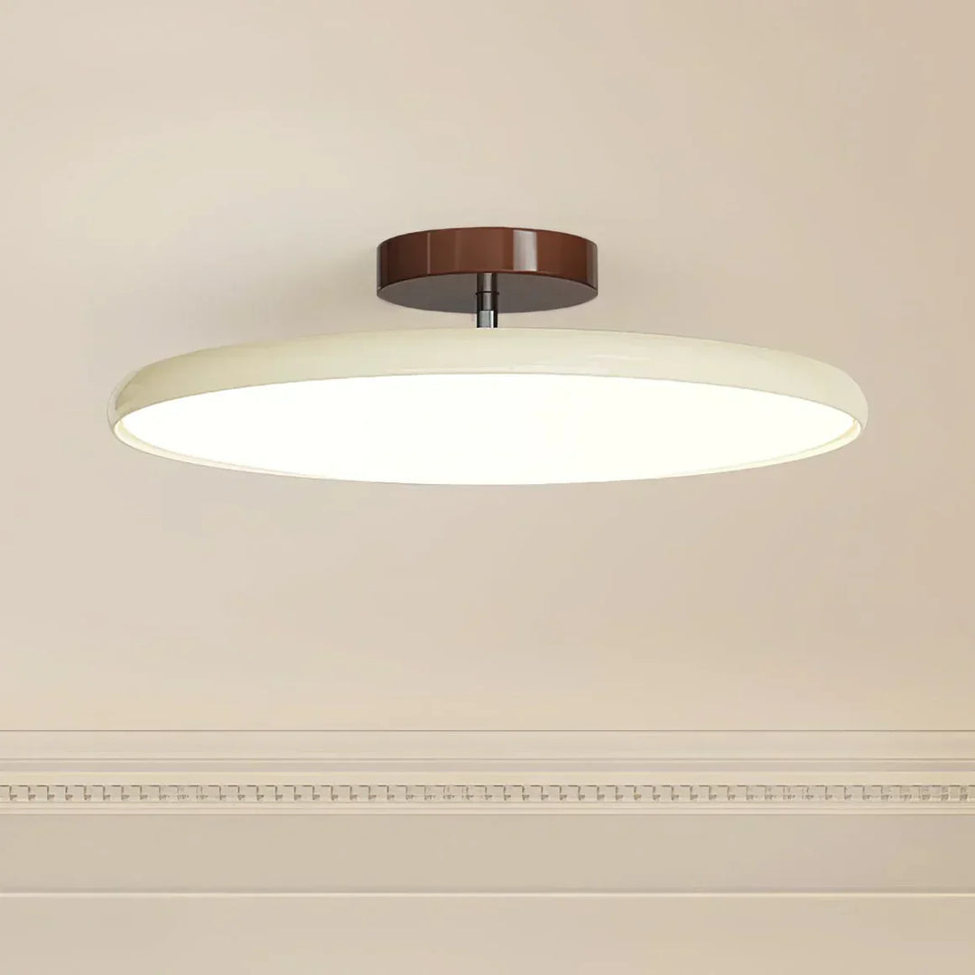 Energooszczędna lampa sufitowa LED, nowoczesne natynkowe oświetlenie. Minimalistyczny design.