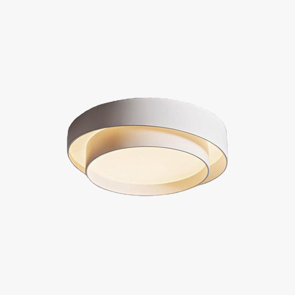 Nowoczesna lampa sufitowa LED, okrągła, styl nordycki. Idealna do salonu.