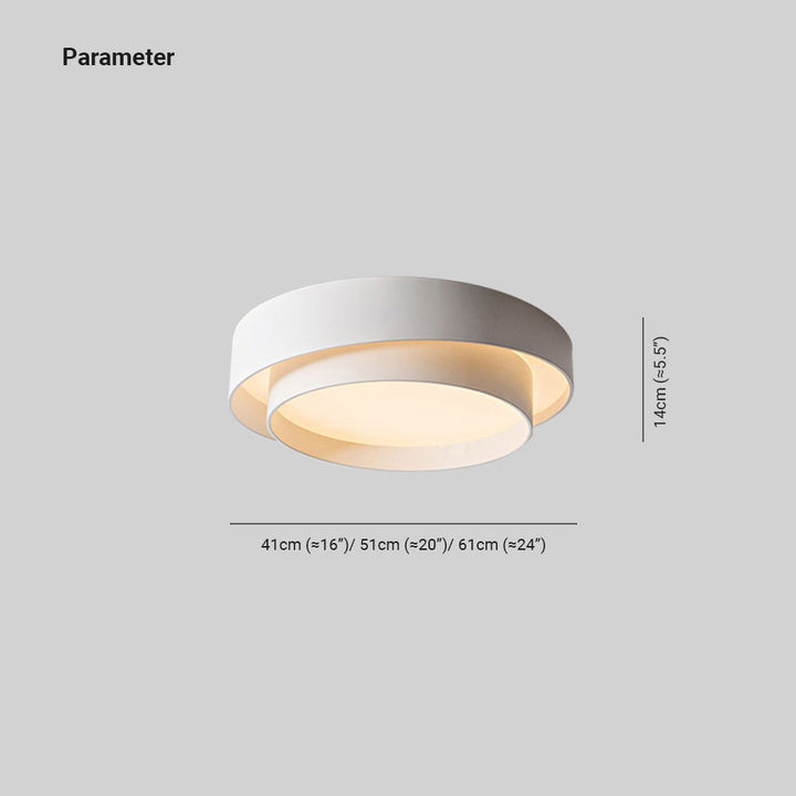 Lampa sufitowa LED okrągła, styl skandynawski, z regulacją światła.